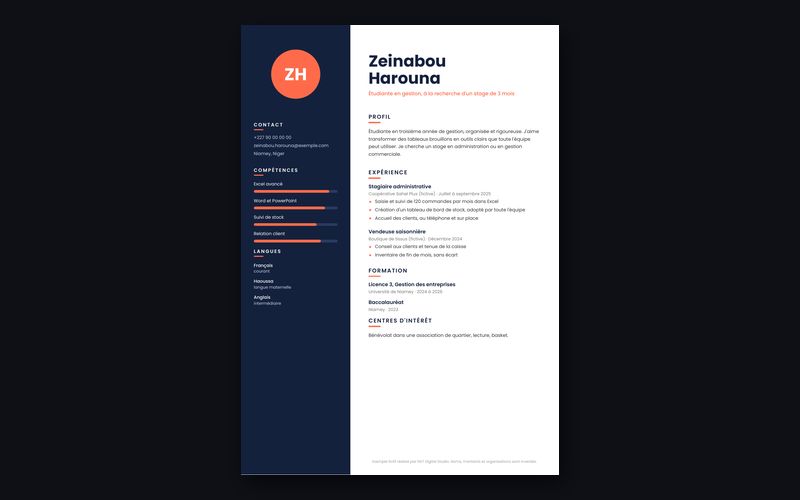 CV professionnel